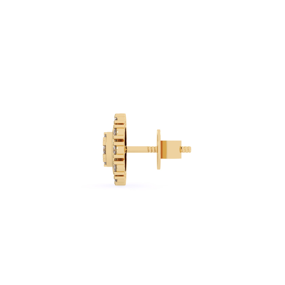 Unique Round Diamond Earrings For Women